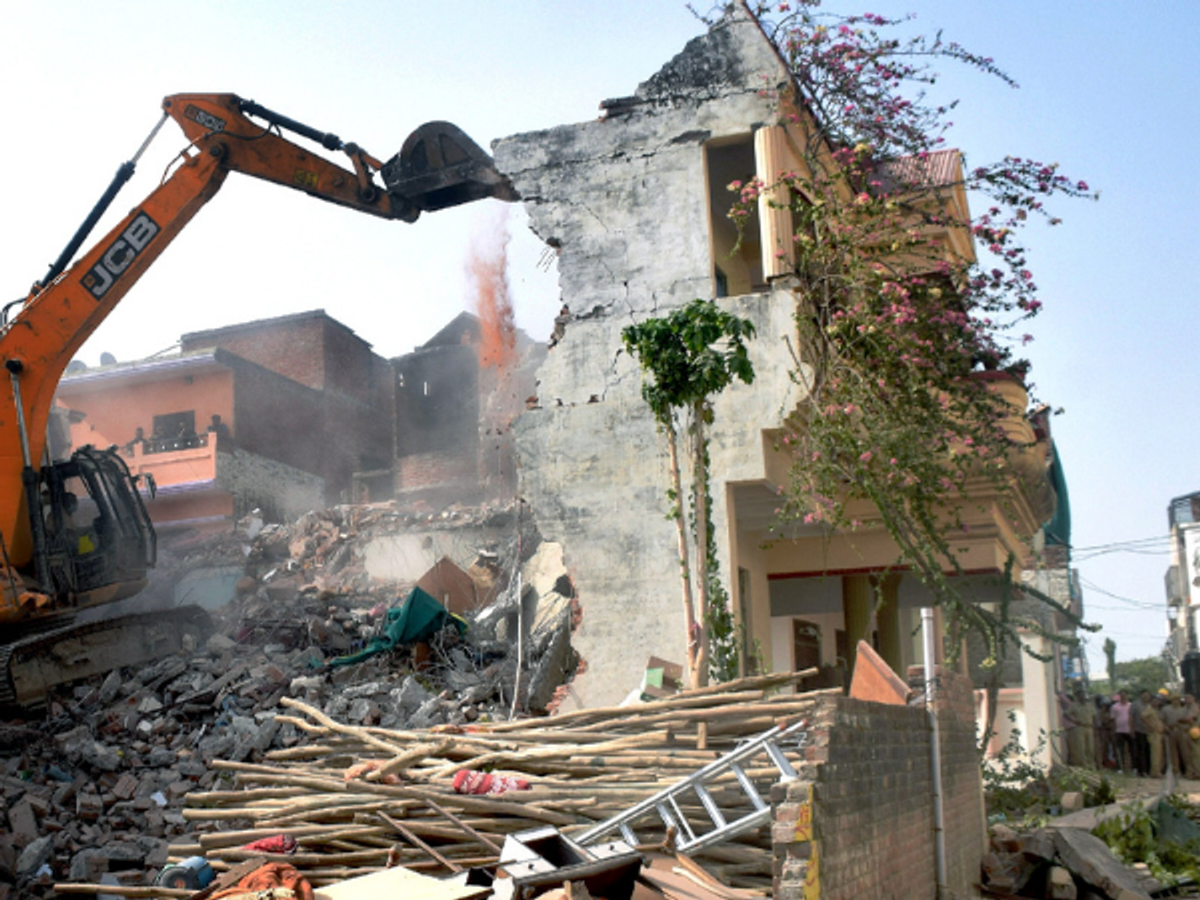 Bulldozing Muslim homes in India