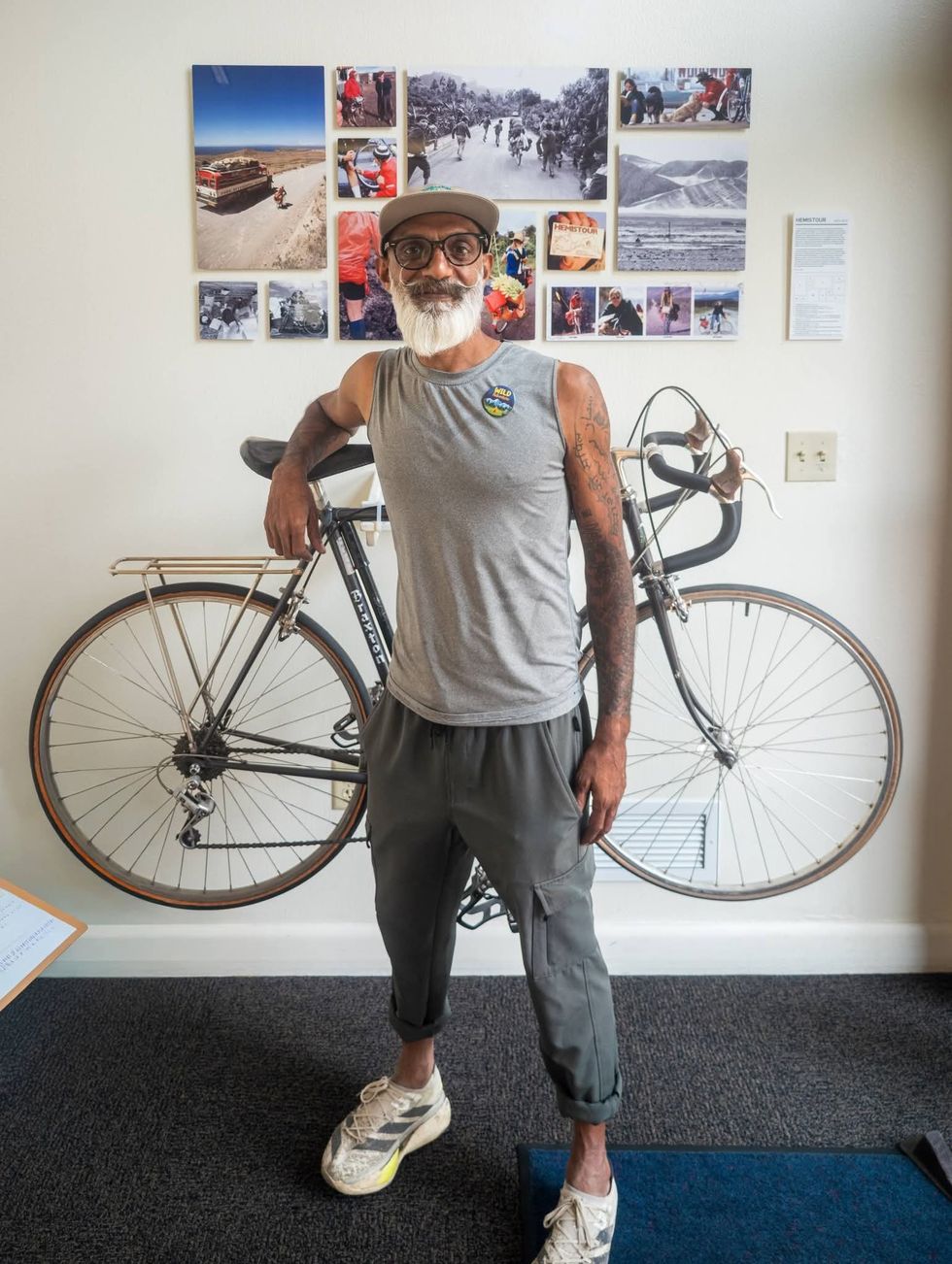 Chazzy Patel with his electric bike