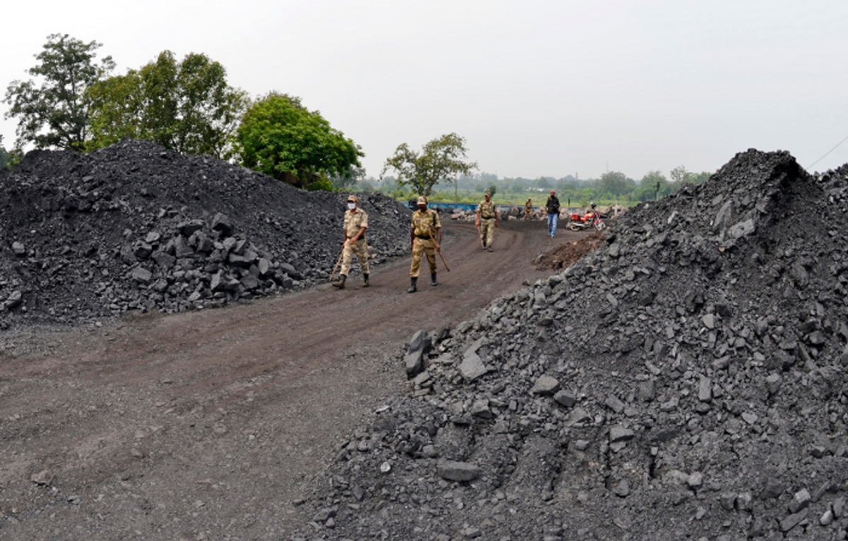 Coal mine area in India's Jharkhand