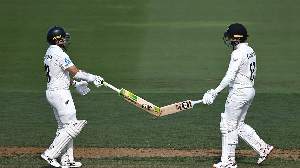 Conway & Latham punish West Indies with 323-run opening