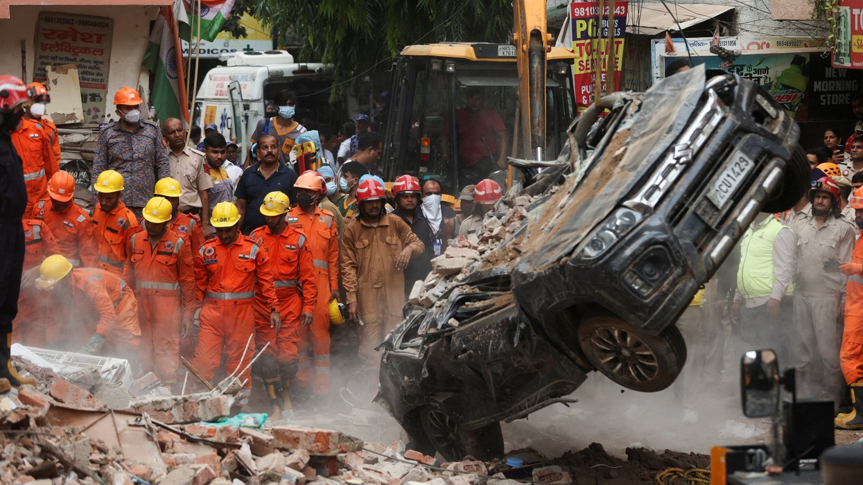 Delhi building collapse