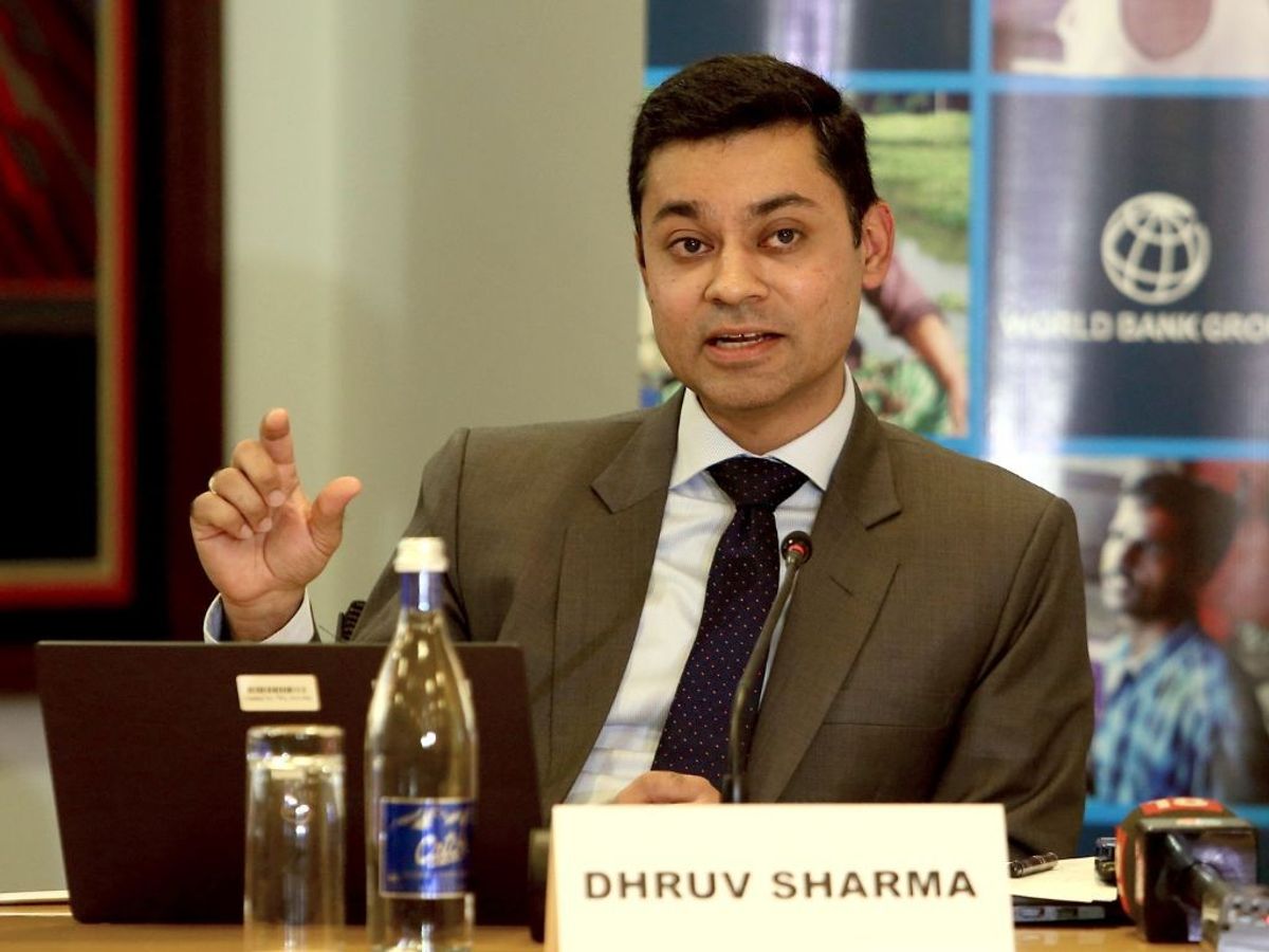 Dhruv Sharma, a senior economist at World Bank