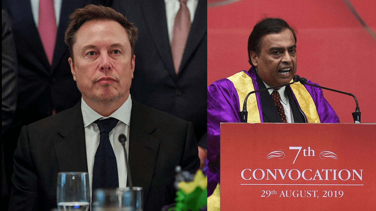 Elon Musk; Mukesh Ambani