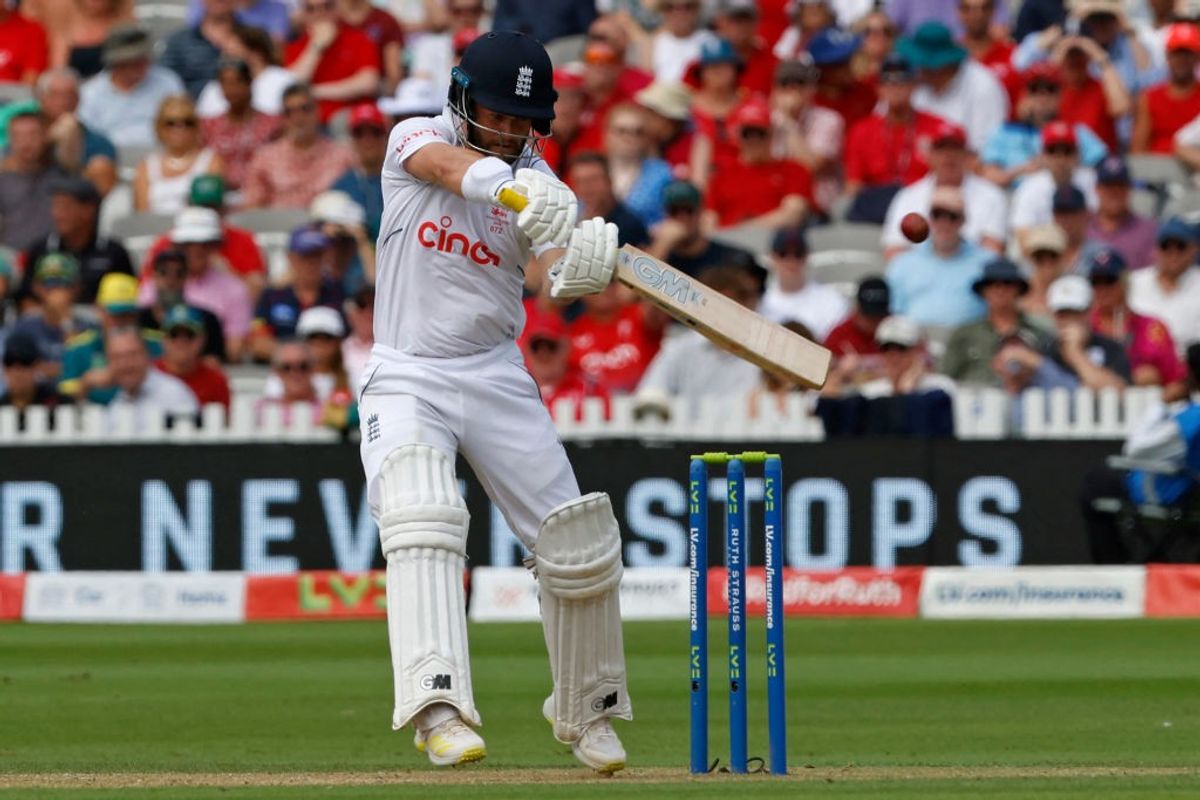 England cricketer Ben Duckett plays a shot in second Ashes Test against Australia