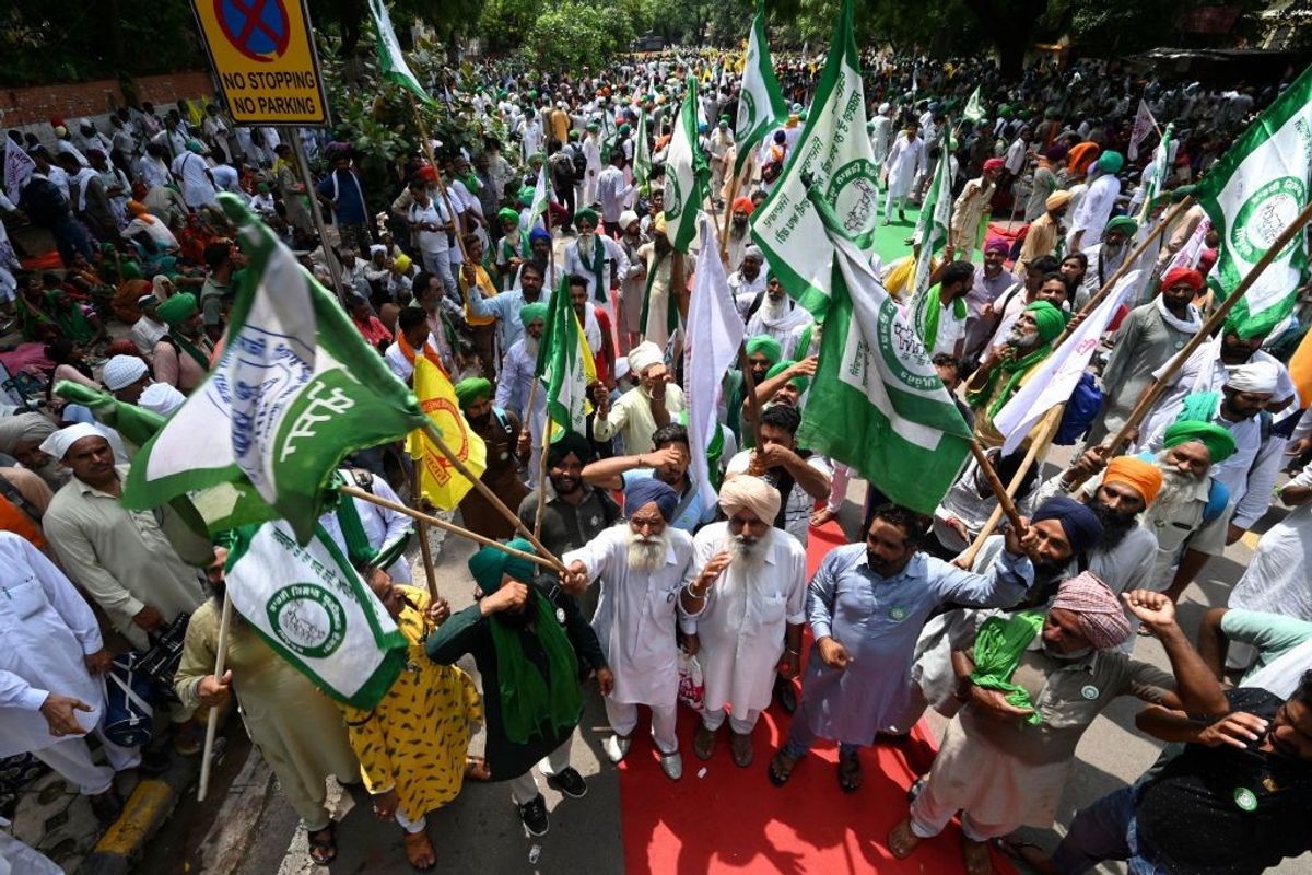 Farmers protest in Delhi