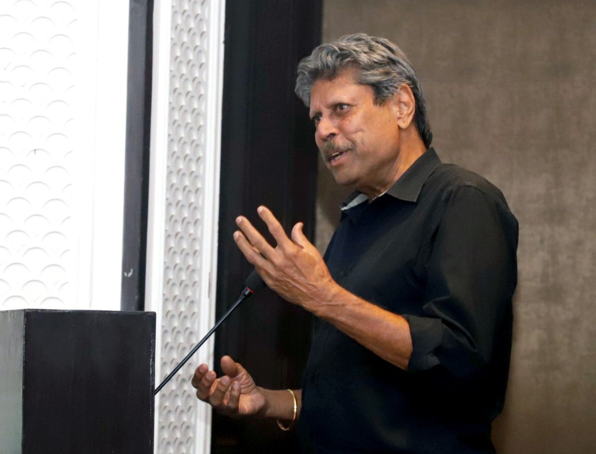 Former India cricket captain Kapil Dev