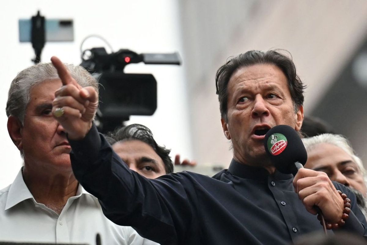 Former Pakistan prime minister Imran Khan