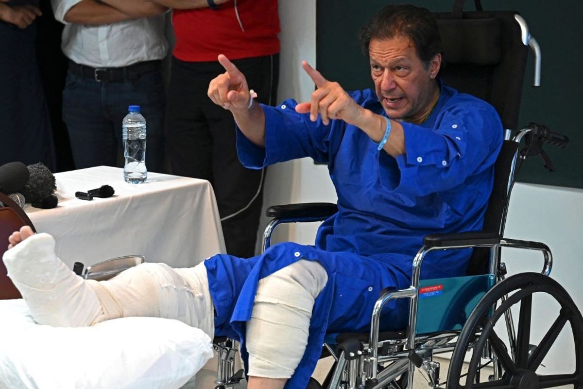 Former Pakistan prime minister Imran Khan