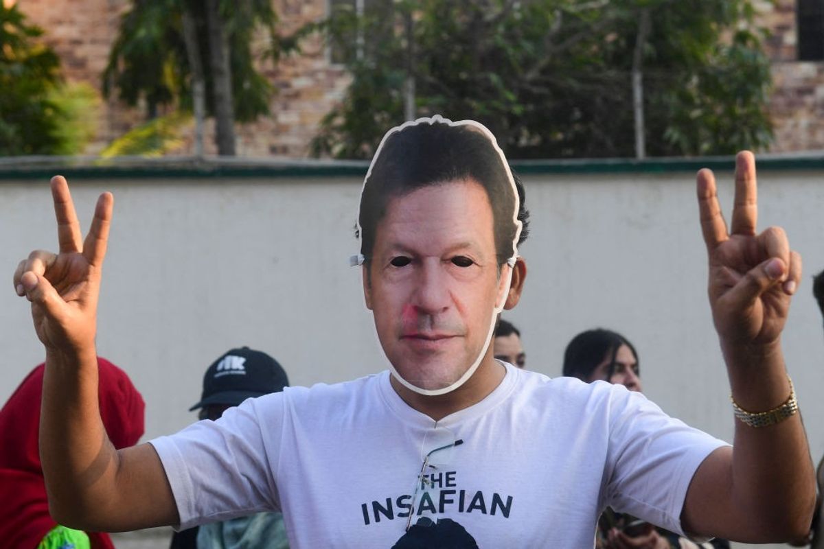 Former Pakistan prime minister Imran Khan