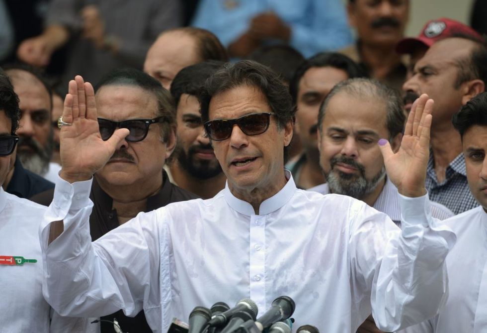 Former Pakistan prime minister Imran Khan