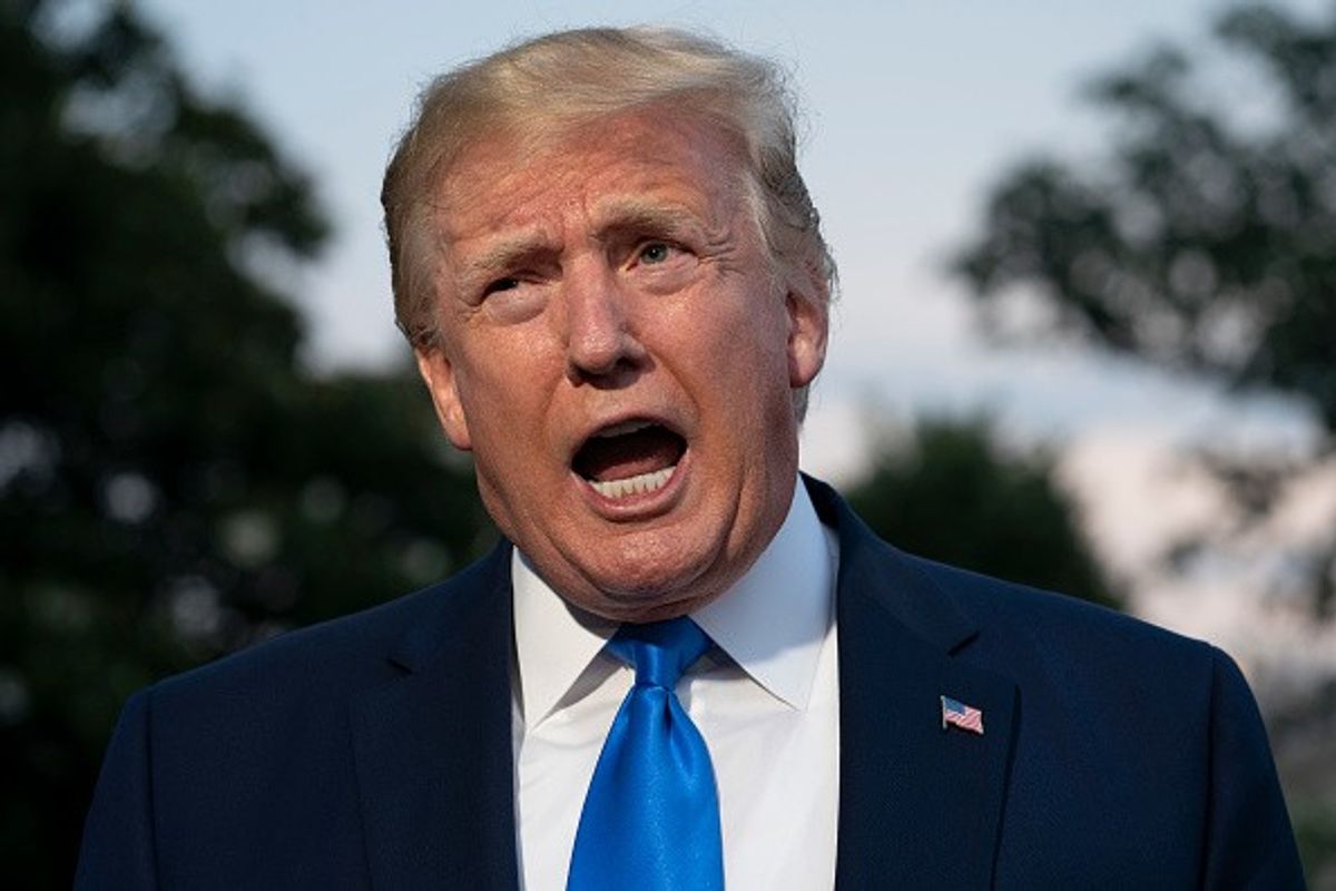 Former US president Donald Trump