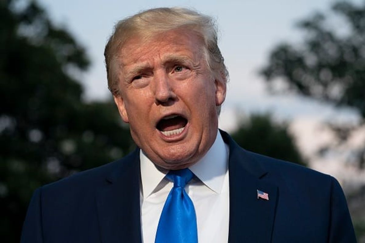 Former US president Donald Trump