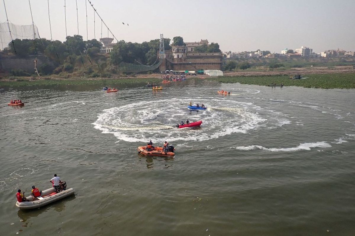 Gujarat bridge collapse tragedy