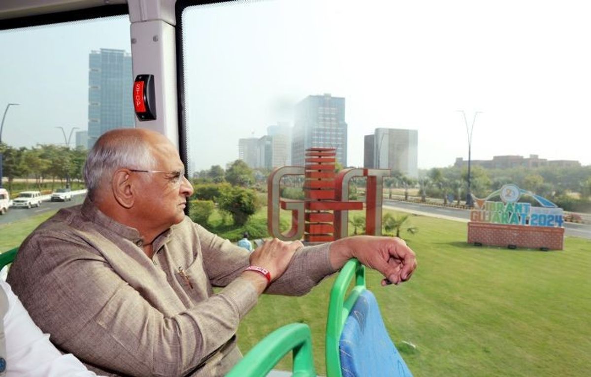 Gujarat CM Bhupendra Patel in GIFT City