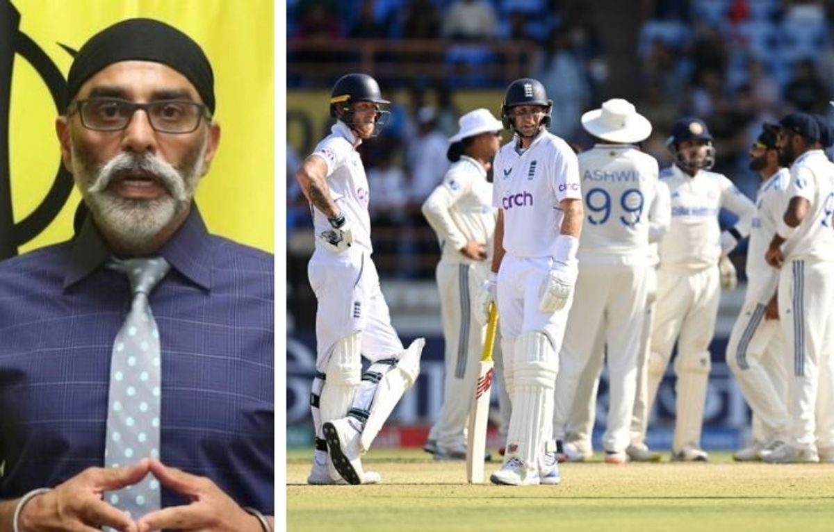 Gurpatwant Singh Pannun (L) and India-England Test match