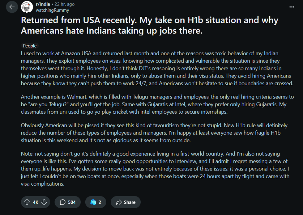 H-1B visa controversy