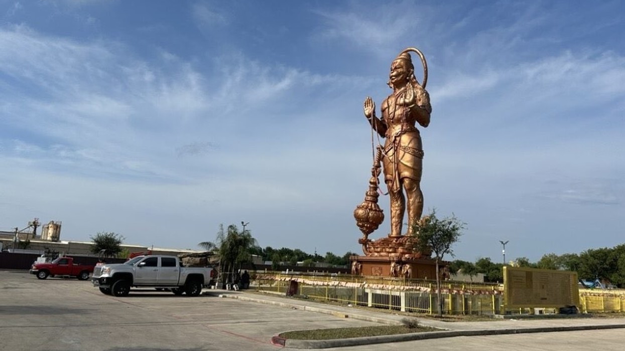 Hanuman statue Texas debate