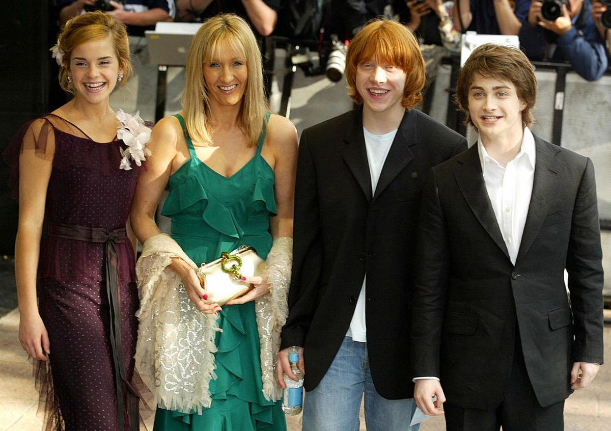 Harry Potter stars and Jk rowling