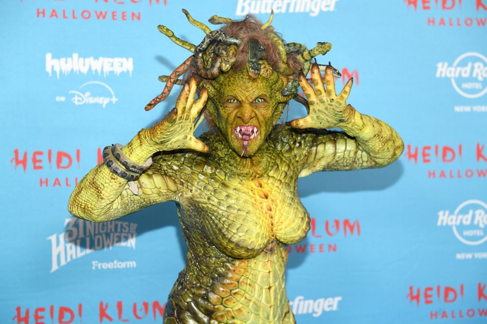 Heidi Klum as Medusa at Halloween in New York