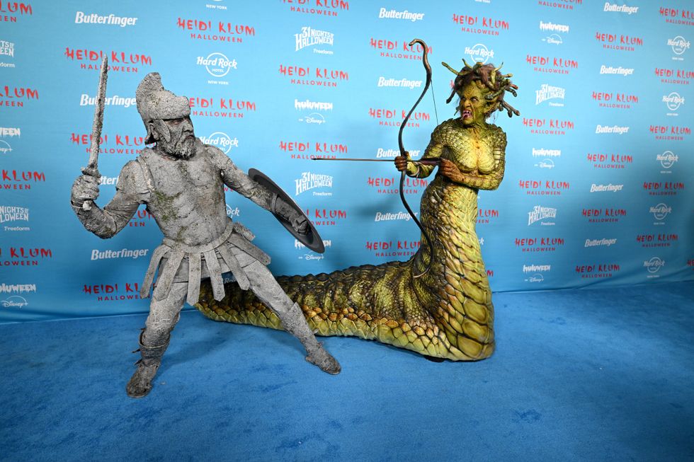 Heidi Klum as Medusa at Halloween Party in New York