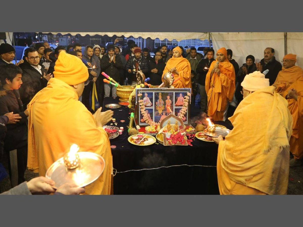 Holi celebrations at Neasden Temple, UK