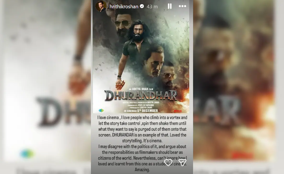 Hrithik Roshan Praises Dhurandhar but Disagrees Politically