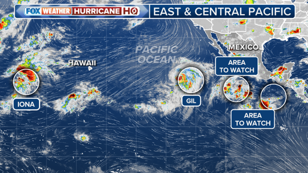 Hurricane Gil Intensifies in Pacific, Atlantic Remains Calm