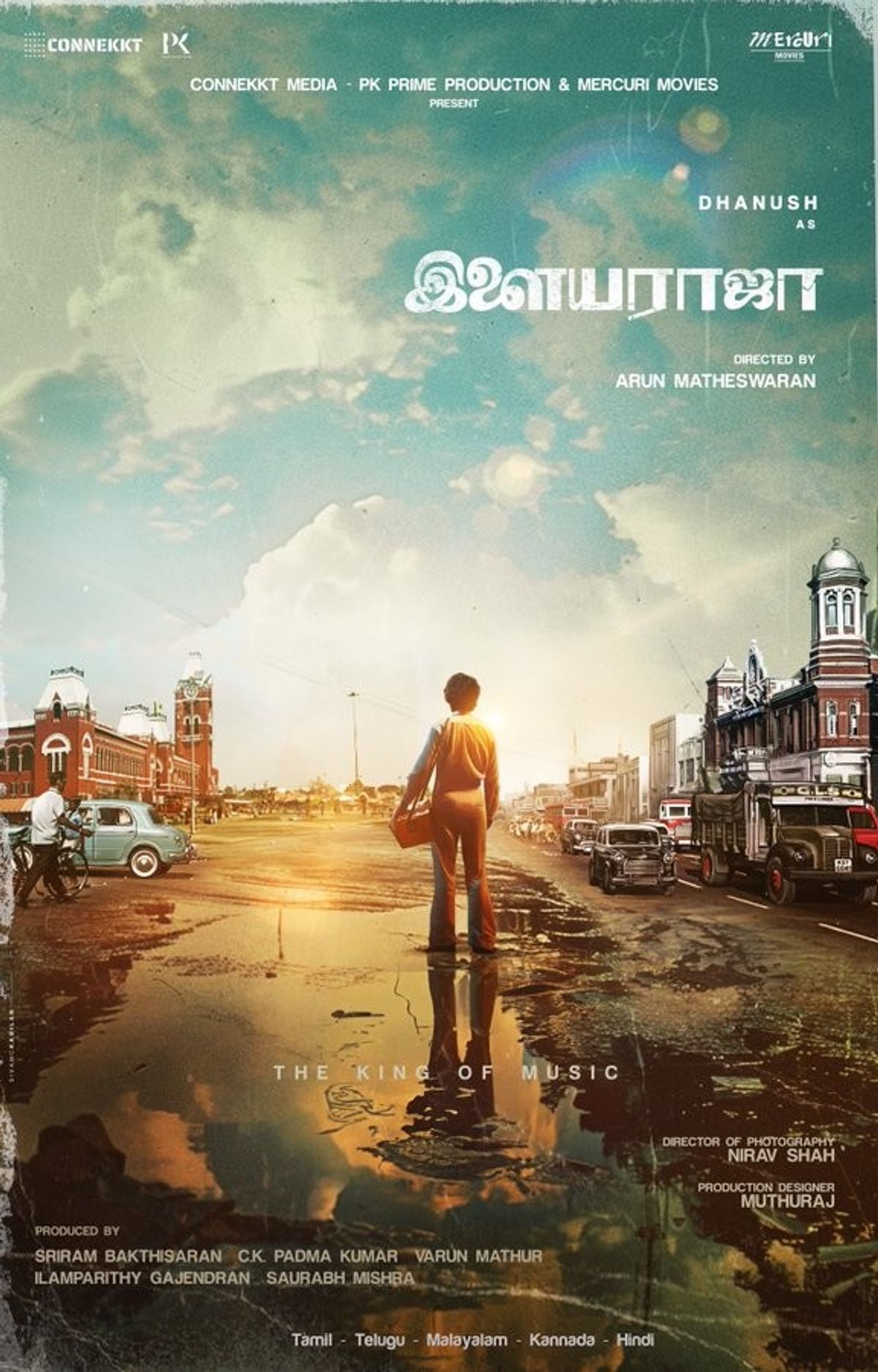 Dhanush releases first poster of Ilaiyaraaja biopic