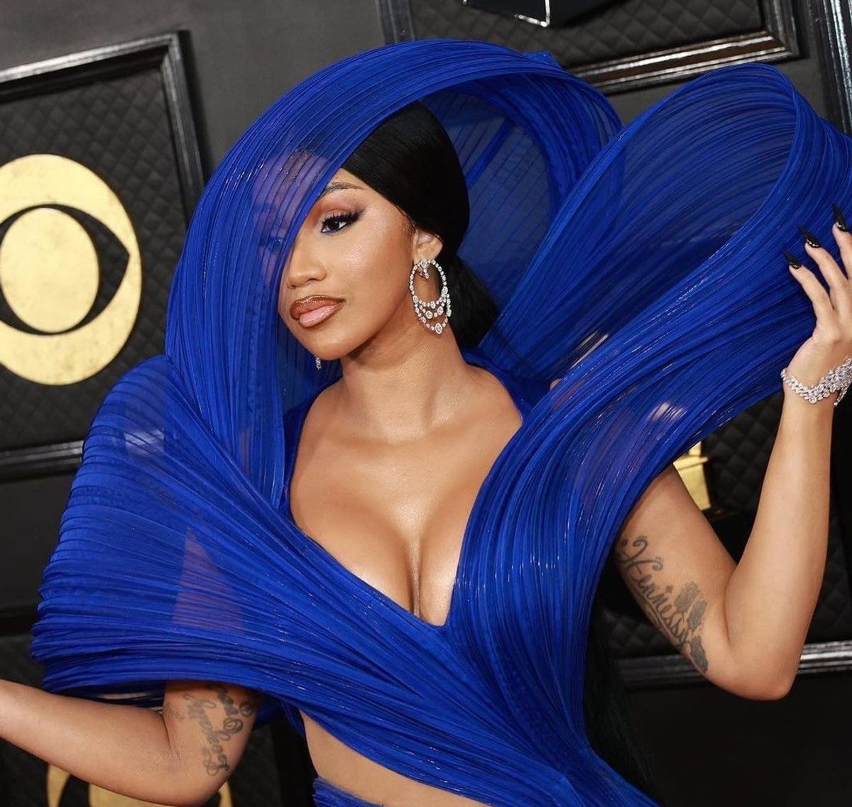 Cardi B wears Indian couturier Gaurav Gupta’s creation at Grammys red carpet