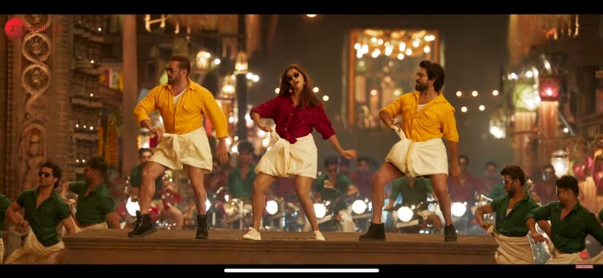Pooja Hegde, Salman Khan and Ram Charan groove to Yentamma’s energetic beats