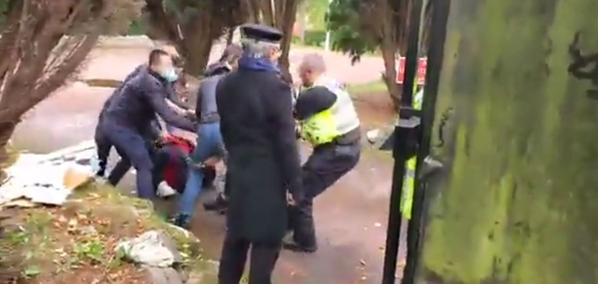 Police investigate beating of protester on China consulate grounds in UK