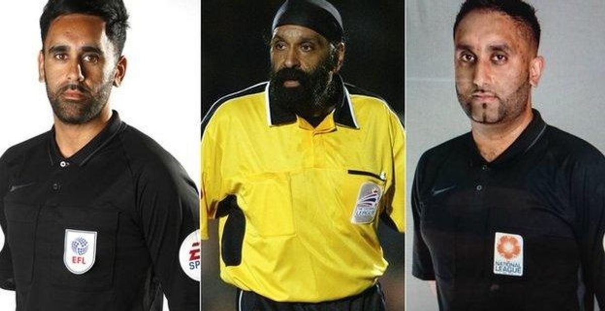 Landmark moment as Sunny Singh Gill and Sam Allison officiate EFL game