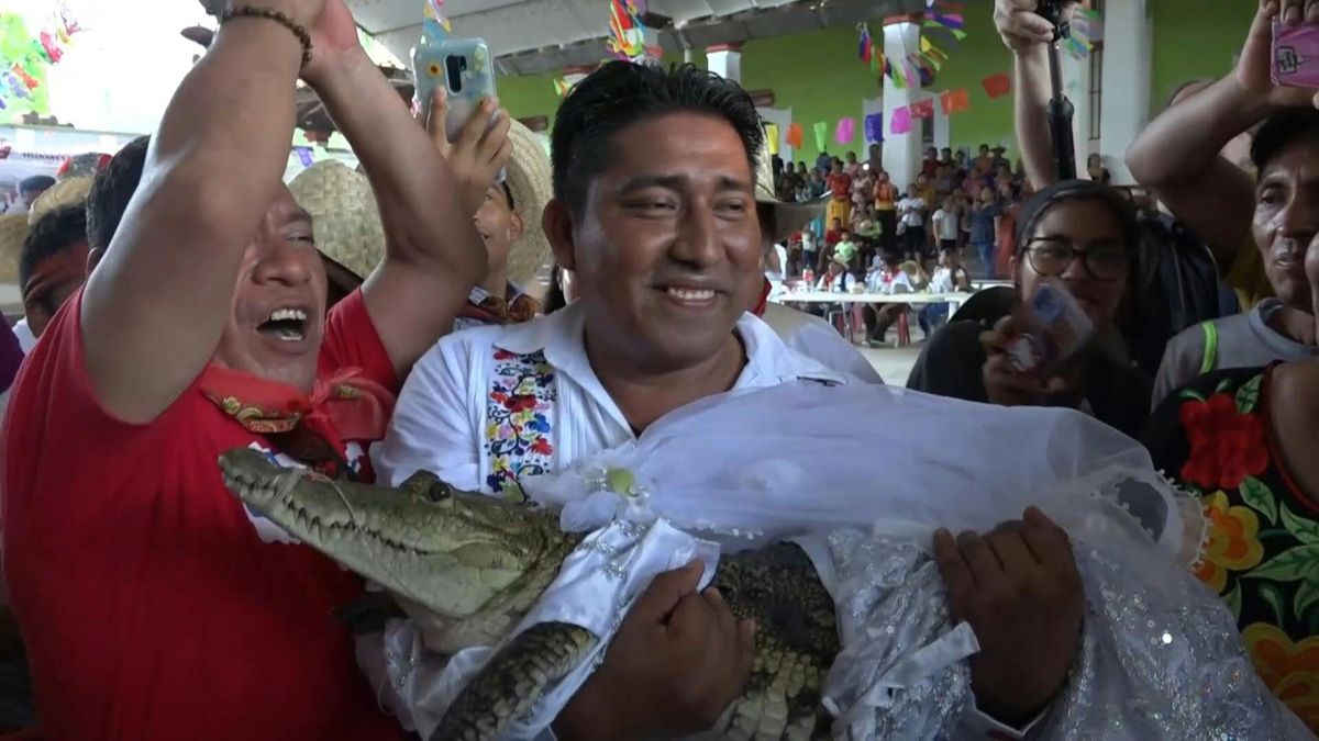 Mexico mayor marries reptile in line with ancestral ritual