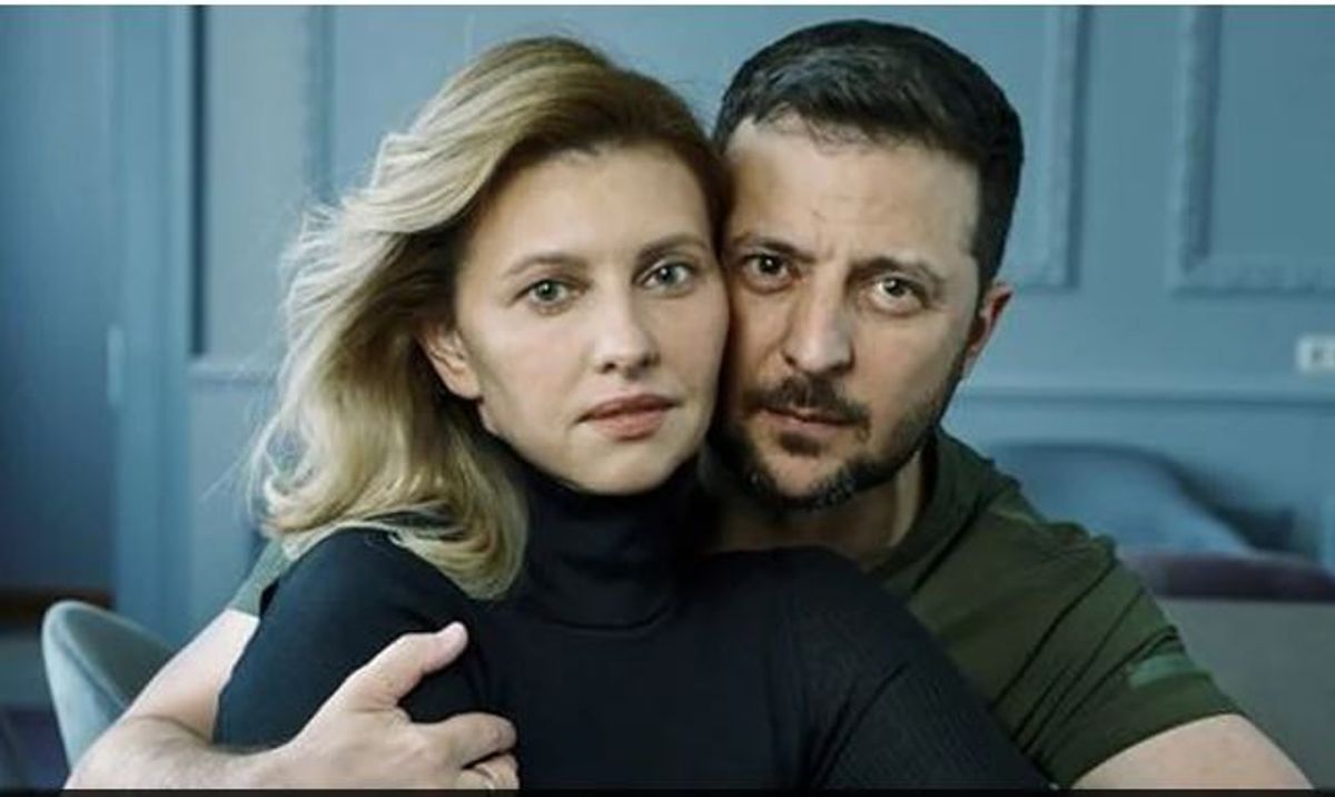 Internet divided over Ukraine president Volodymyr Zelensky, wife appearing on Vogue cover