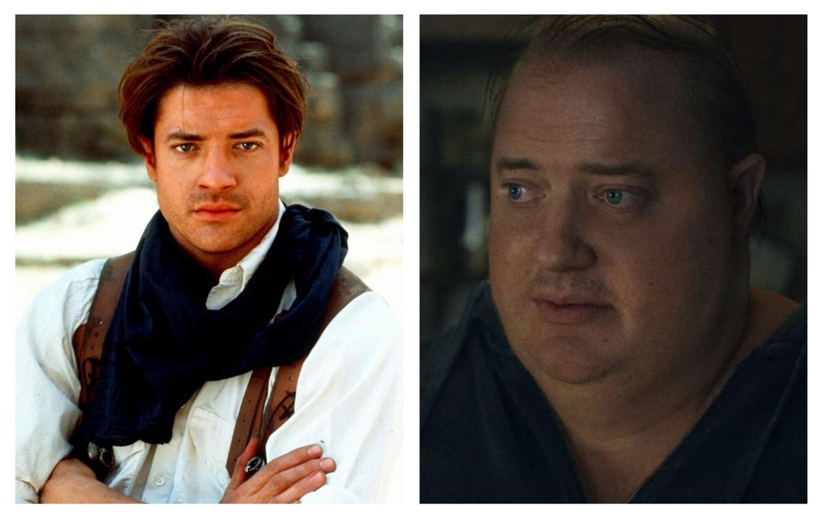 Shocking: The Mummy star Brendan Fraser looks unrecognisable in first look from his new film The Whale