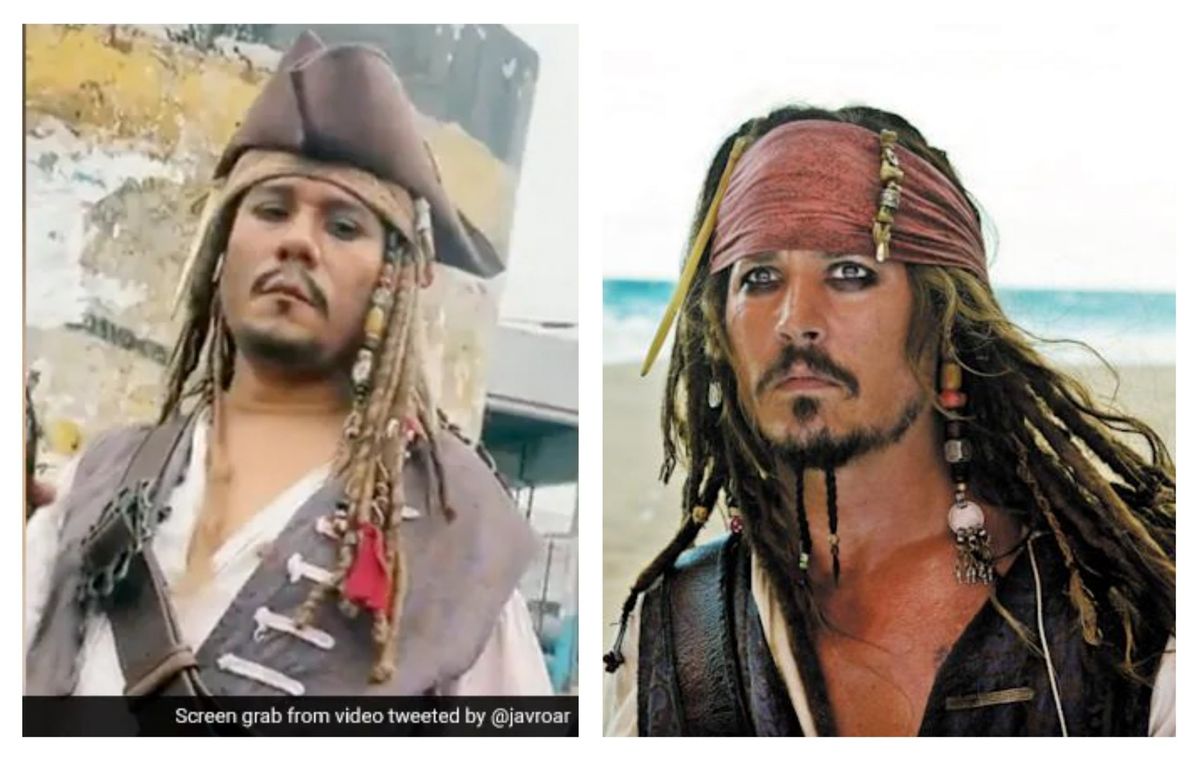 A beggar nails Johnny Depp’s Captain Jack Sparrow look as he begs on street; netizens call him ‘Johnny Debt’