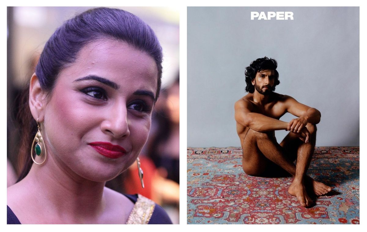 ‘Let us also feast our eyes’: Vidya Balan on Ranveer Singh’s nude photoshoot