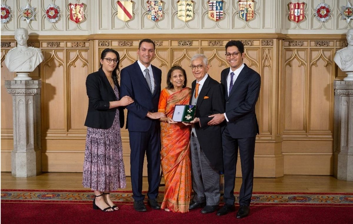 Sir Ashok Rabheru receives Knighthood at Windsor Castle