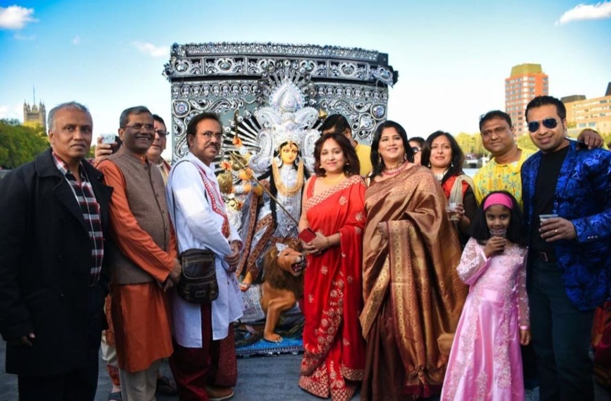Bengali community celebrates Durga Puja parade on Thames
