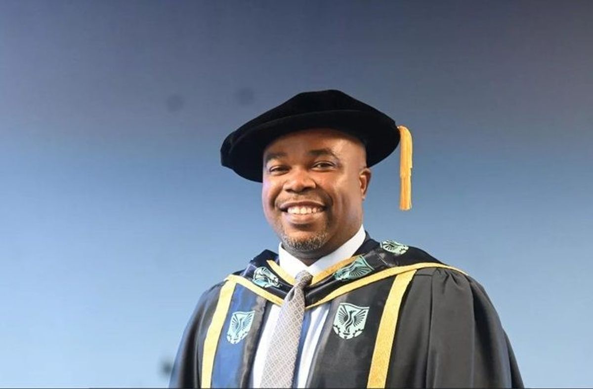 Nero Ughwujabo awarded honorary doctorate by University of East London