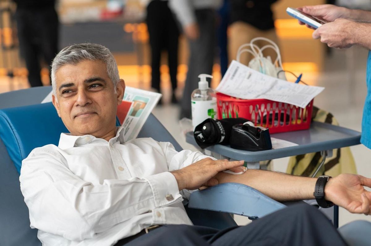 Sadiq Khan urges Londoners to donate blood and save lives