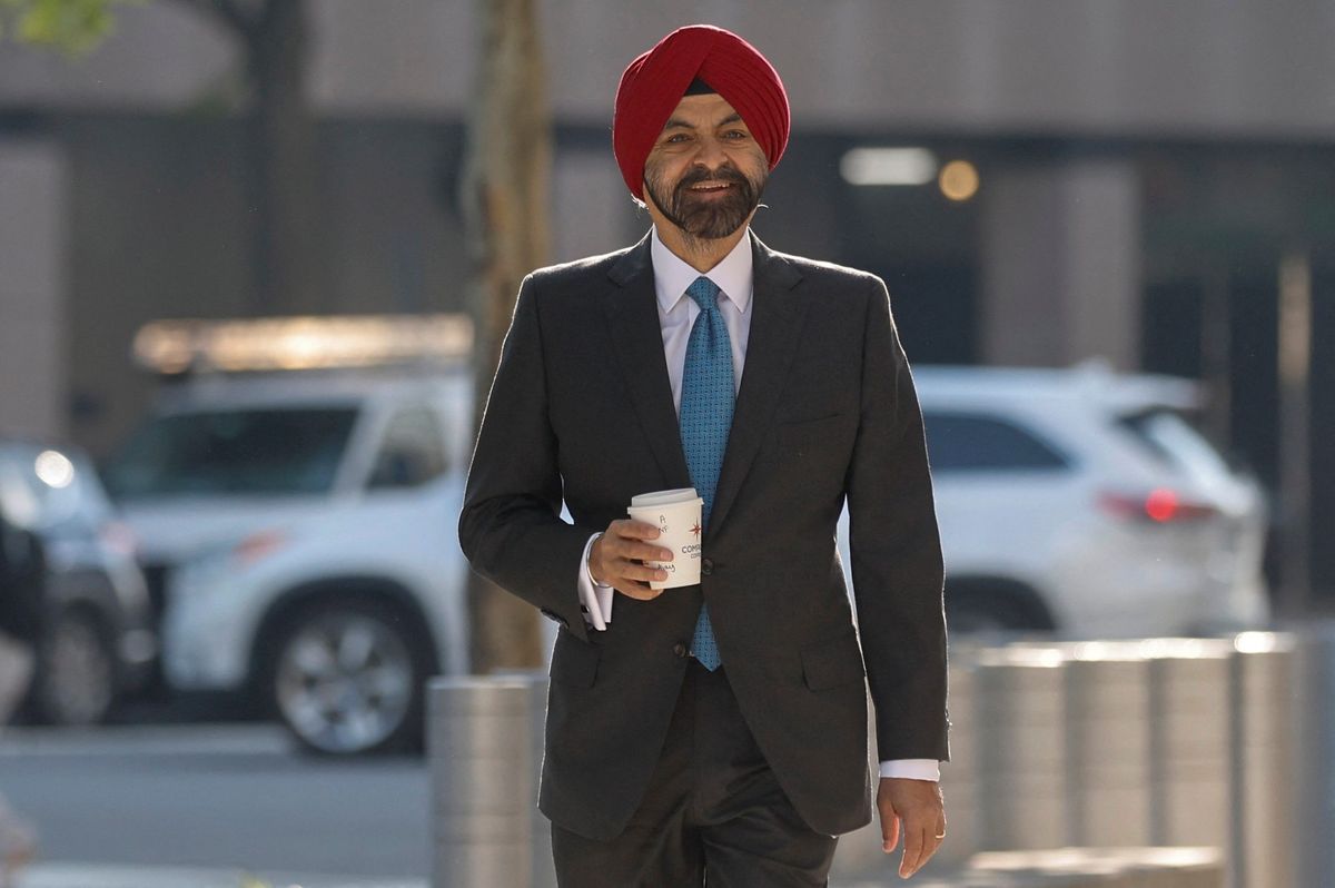 Ajay Banga asks staff to ‘double down’ on development, climate efforts