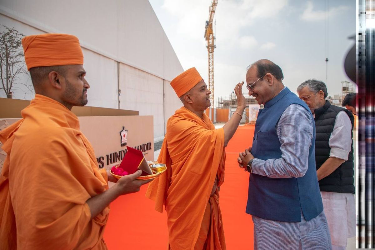 Indian delegation led by Lok Sabha speaker visits BAPS in Abu Dhabi