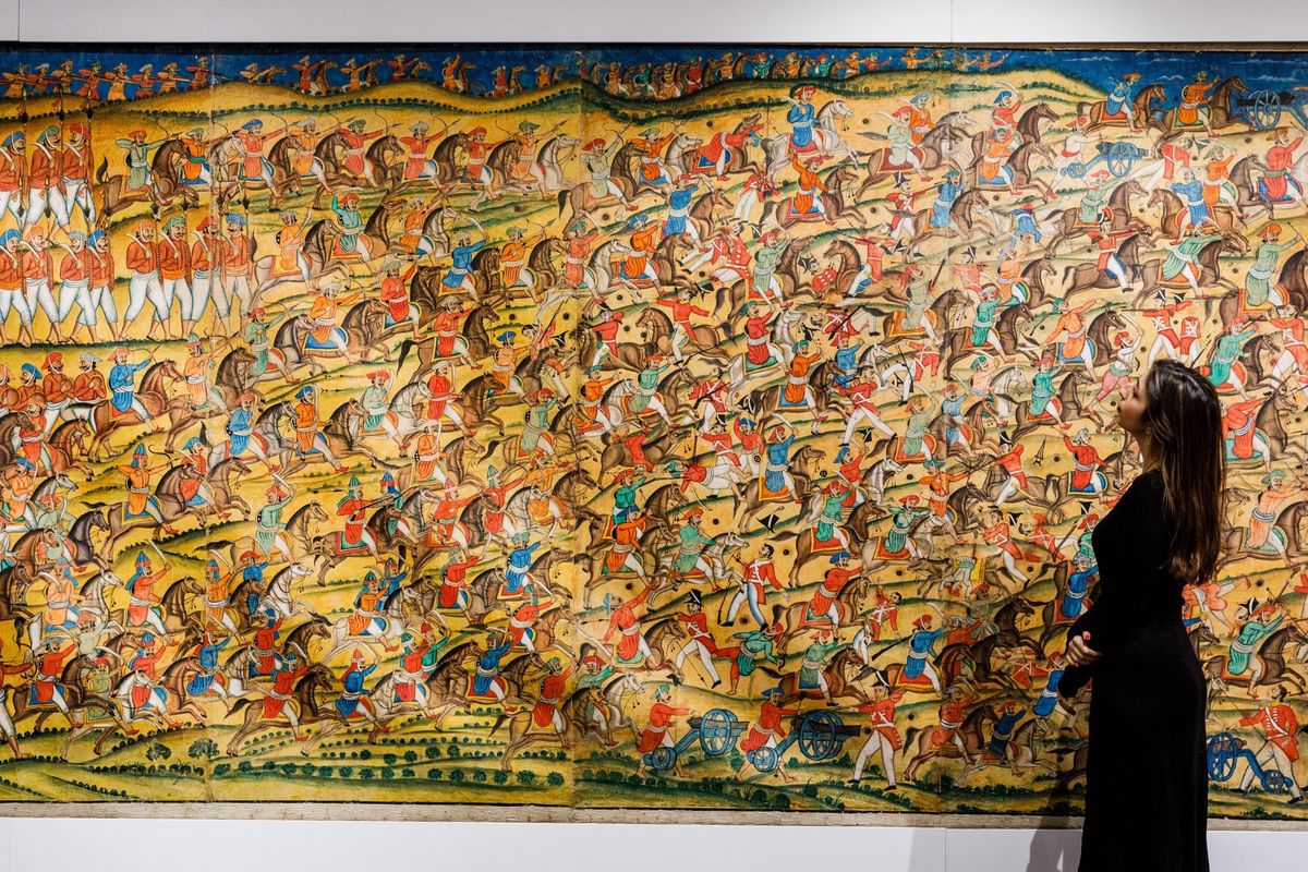 Painting depicting historic victory of Tipu Sultan sold for £630,000