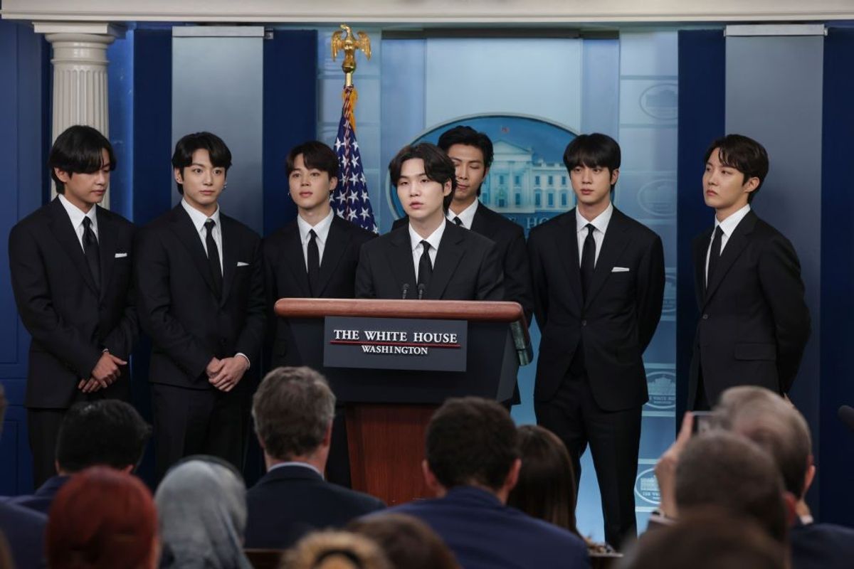 South Korean K-pop band BTS speaks on anti-Asian hate during White House visit