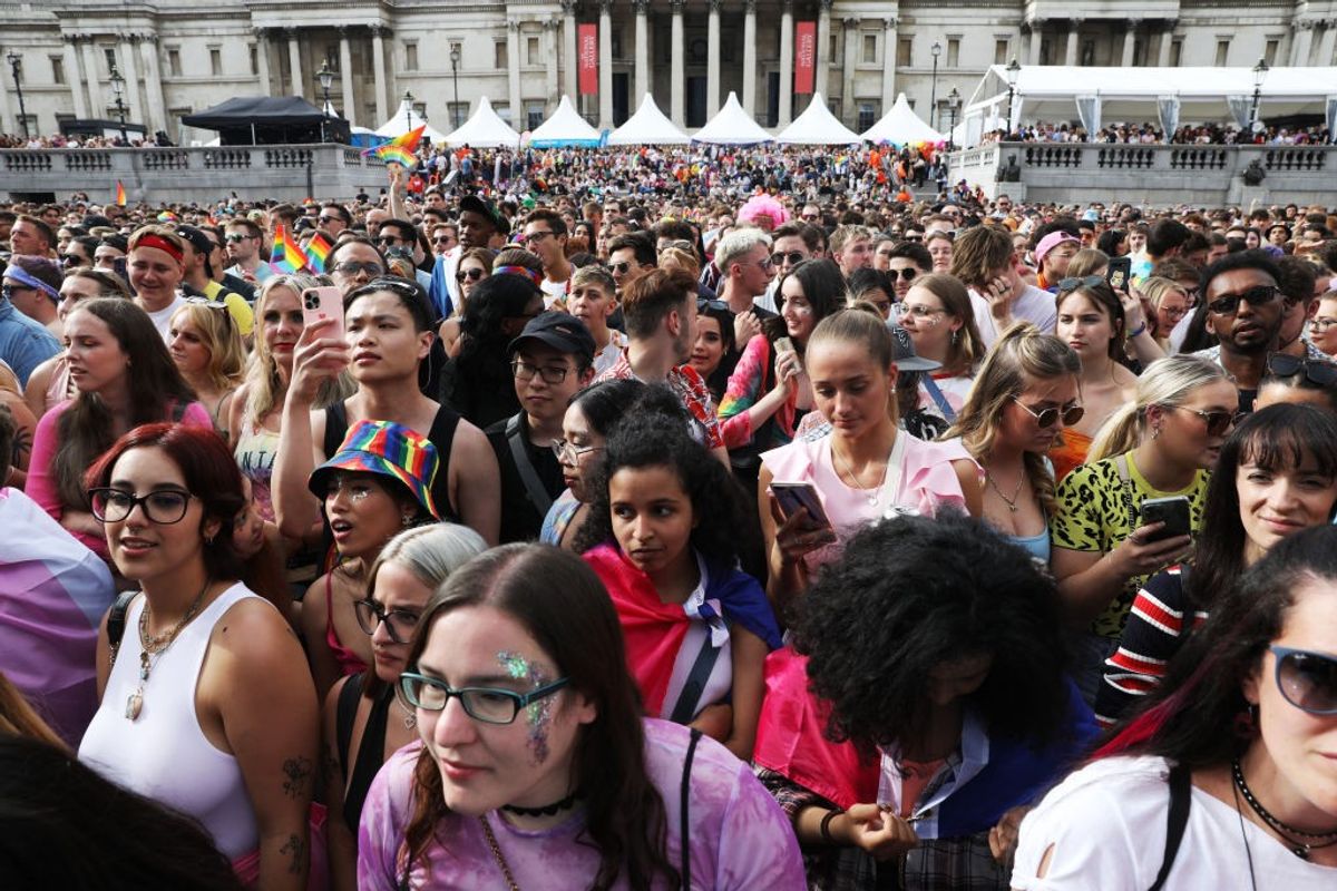 More than a million pack London’s streets to celebrate 50th anniversary of UK’s first Pride parade
