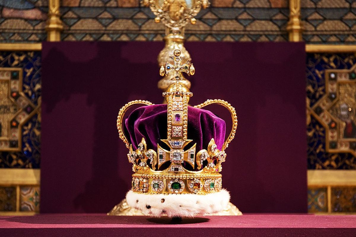 Jewel-encrusted crown moved from Tower of London for King Charles