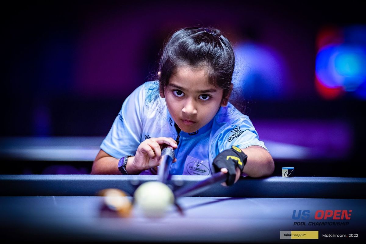 Nine-year-old Tanvee Vallem to participate in World Women’s 9-Ball Championship