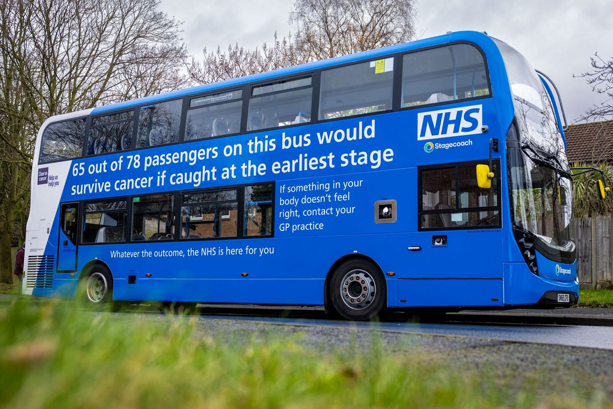 NHS launches cancer ‘bus-ting’ tour as double-decker bus aims to drive up awareness of deadly disease