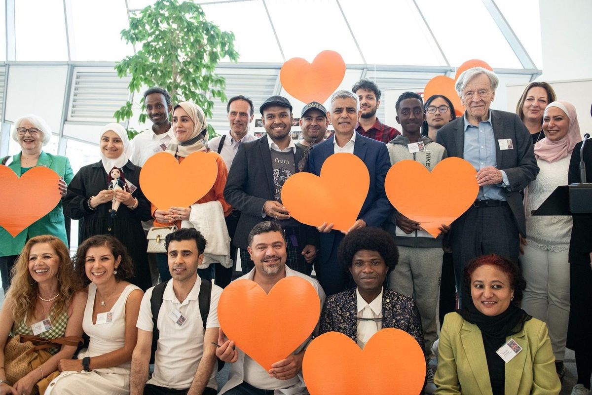 Sadiq Khan opens refugee week exhibition